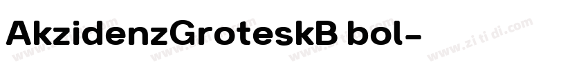 AkzidenzGroteskB bol字体转换